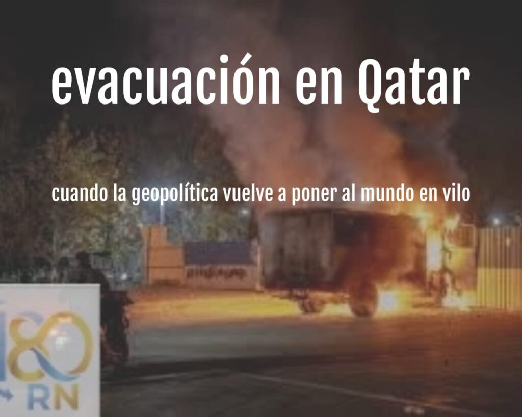 evacuación en Qatar