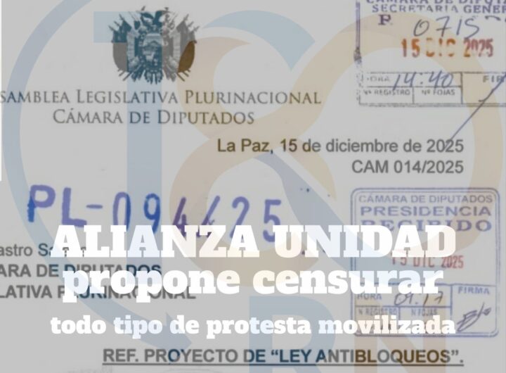 la bancada de Samuel Doria Medina propone censurar todo tipo de protesta