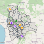 Mapa informativo sobre los inconvenientes en diferentes carreteras del país