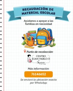 Recaudación de material escolar